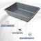 American Built Pro Utility Storage Tote, 26 in L x 20 in W x 7 in H, Gray, High-Density Polyethylene (HDPE), 5 PK T2620 P5 - alternate 5